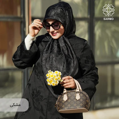 روسری ژاکارد رونا گل رز
