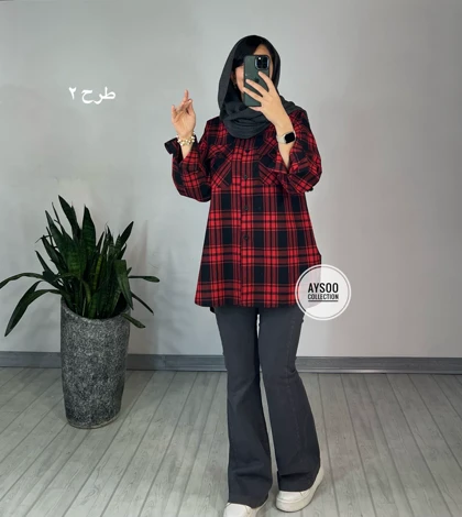 مانتو چهارخونه ترنج 1