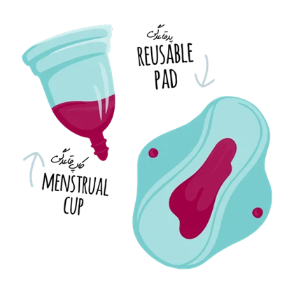 کاپ قاعدگی سان کاپ نارنجی سایز A