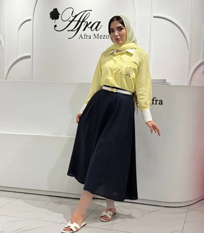 دامن لینن افرا کد 14003774