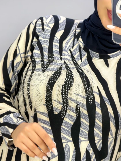 بلوز ویسکوز زبرا کد 2254821