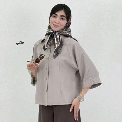 شومیز زنانه سیلک آستین دوبل | آی بولک