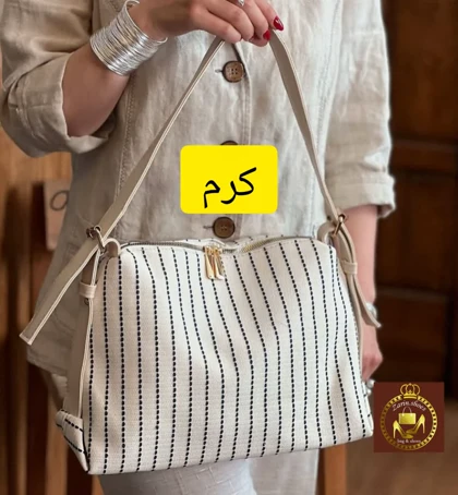 کیف زنانه دوشی کتان کد:1453