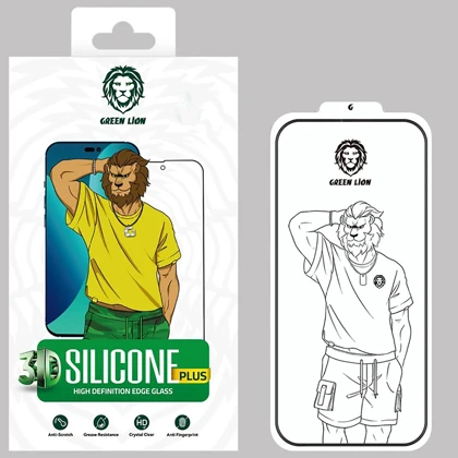 گلس آیفون 14 پلاس گرین‌لاین Green Lion GN3DSHD14M