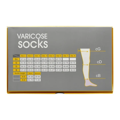 جوراب واریس بالای زانو پین مد مدل 7080 بسته دو عددی