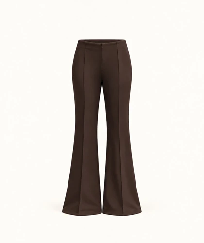 شلوار بوت‌کات قهوه‌ای Zara533