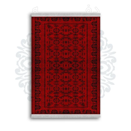 فرشینه از جنس پارچه هازان مخمل ترک طرح سنتی و مدرن برند دفه کد DAMG93