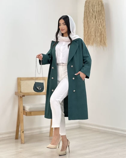 مانتو بلند روژان(60)کد:4944