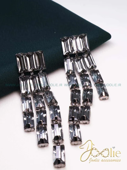 گوشواره زنانه کریستالی کد E1185