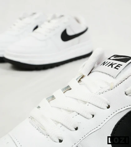 کفش کتانی مردانه و زنانه سفید مشکی نایک NIKE AIR FORCE مدل 2188
