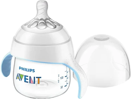 شیشه شیر دسته دار 150 میل 5قطره طلقی اونت Avent