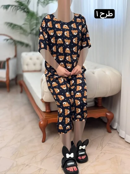 تیشرت شلوارک نخی 3143