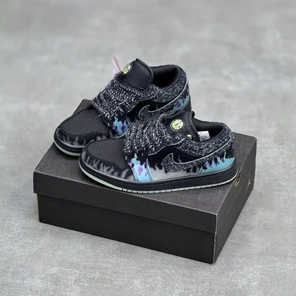 کفش نایک جردن وان لو چشم گربه Nike Air Jordan 1 Low Cat Eye Reflective