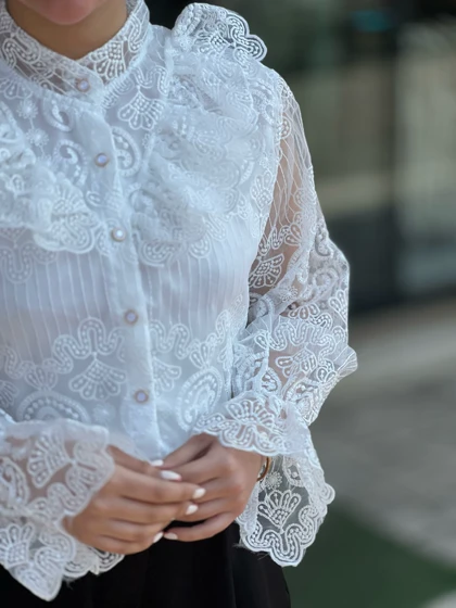 شومیز گیپور عروسکی کد 836