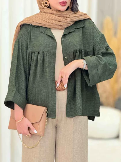 مانتو چین‌دار نیارا