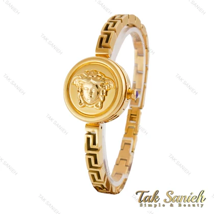 ساعت ورساچه زنانه طلایی صفحه سبز مخفی Versace-5336-L