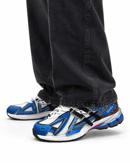 کتانی مردانه نیوبالانس 1906 آبی سفید New BALANCE 1906
