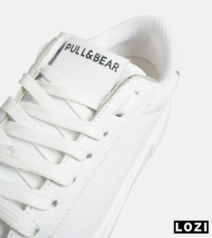 کفش کتانی کژوال مردانه سفید PULL&BEAR مدل 7962