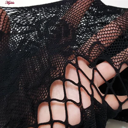 سرهمی فانتزی زنانه مدل پیراهن آستین سه ربع کد 4855-7043 رنگ مشکی