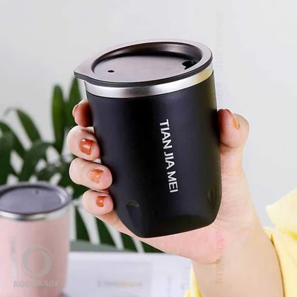 ماگ سفری دوجداره 300 میل TIAN JIA MEI مدل OFFICE CUP
