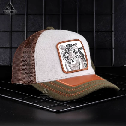 کلاه گورین طرح ببر Trucker Cap HA38