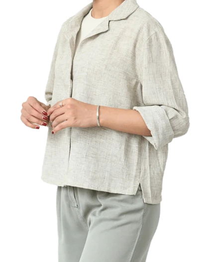 شومیز داماسک یقه انگلیسی