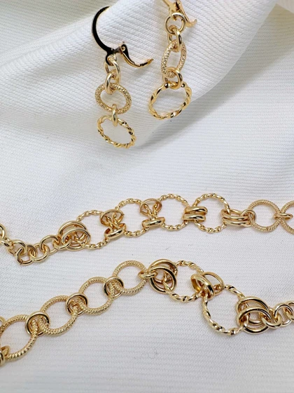 سرویس کامل برند شین مدل «حلقه‌های خورشید» | بافت شنی درخشان با گارانتی 1 ساله