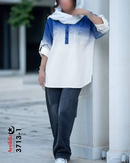 شومیز زنانه مجلسی سایز بزرگ کد 3713