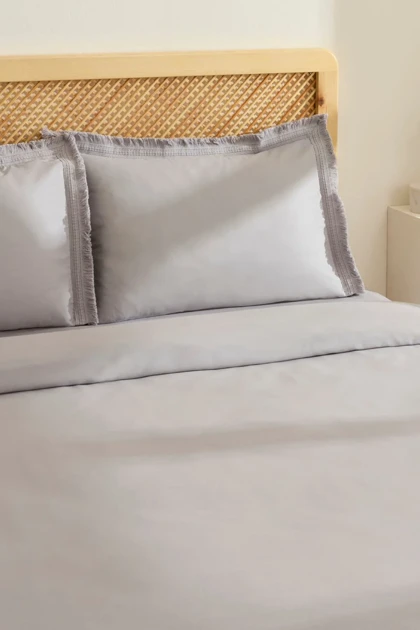 سرویس روتختی دو نفره Karaca Home مدل Helios پنبه - طوسی