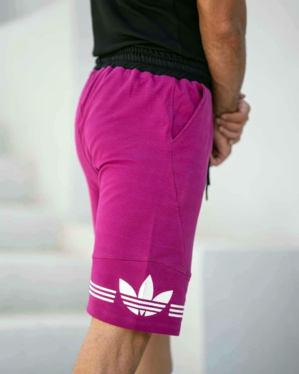 شلوارک بگ ورزشی ADIDAS سرخ آبی