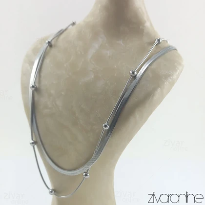 گردنبند ماری دولاین نقره ای 50031