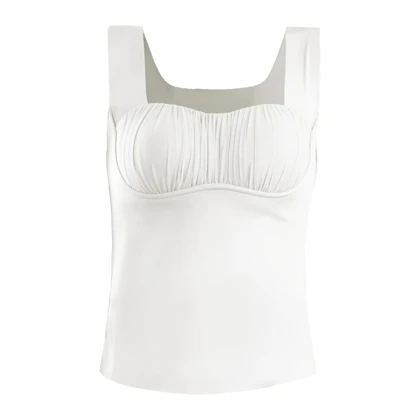 تاپ کاپ‌دار ورزشی زنانه مدل 6030 شیری