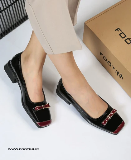 کفش عروسکی پاشنه 3 سانت پاپیونی M.R 1314