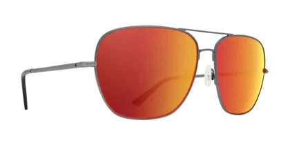 عینک آفتابی اسپای مدل SPY Tatlow Matte Gunmetal - HD Plus Gray Green with Red Spectra Mirror