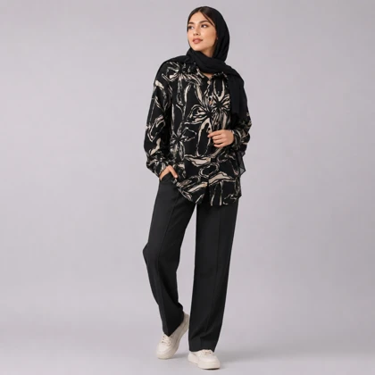 مانتو زنانه کراش کاملس نیلوفر