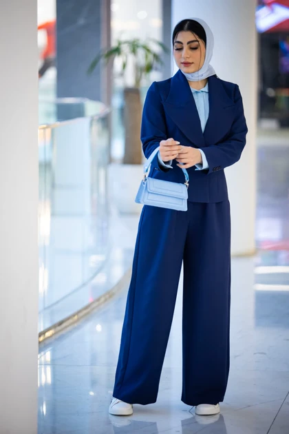 کت و شلوار یقه انگلیسی تک دکمه