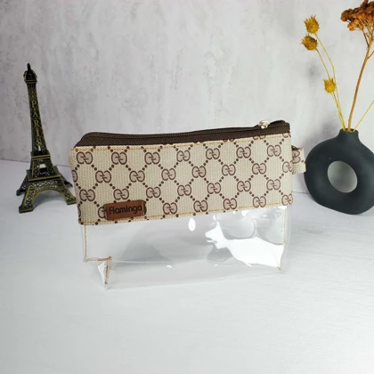 کیف لوازم آرایشی زنانه فلامینگو طرح طلقی Gucci