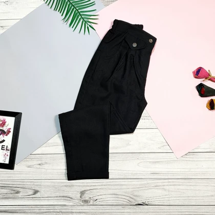 شلوار کتان مدل مام دمپاپاکتی کد 20106