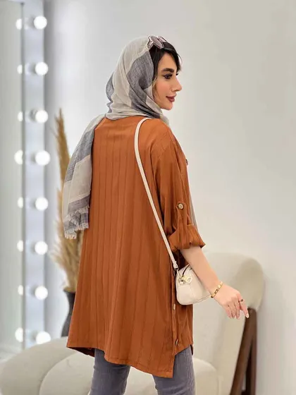 مانتو بغل سه دکمه الناز