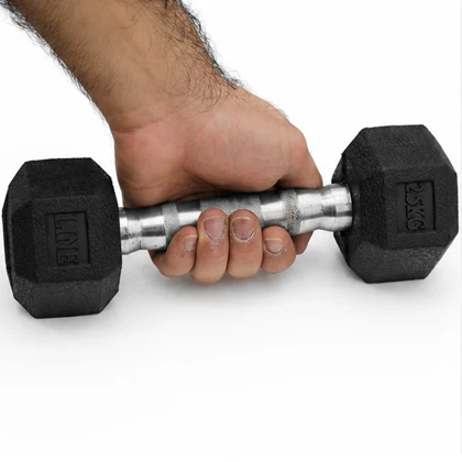 دمبل بدنسازی لاین اسپرت مدل Hexagon وزن 2.5 کیلو گرم بسته دو عددی