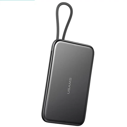 پاور بانک 5000 فوق باریک با کابل Type-C یوسامز USAMS US-CD227 با اتصال مگنتی