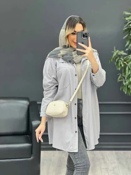 مانتو کتان شاپرک