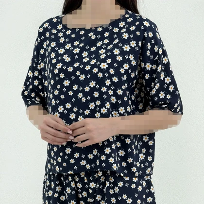 ست زنانه راحتی نخی میکس | آی بولک