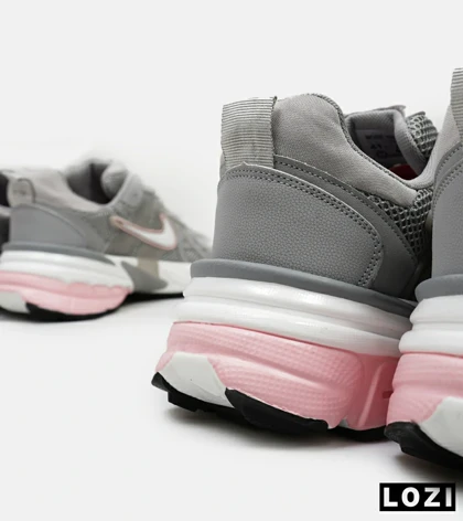 کفش کتانی زنانه طوسی صورتی Nike cushlon مدل 5192