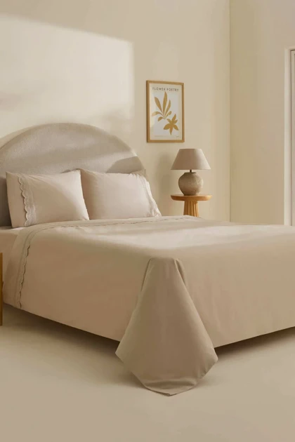 سرویس روتختی دو نفره Karaca Home مدل Ovelin پنبه پلی‌استر
