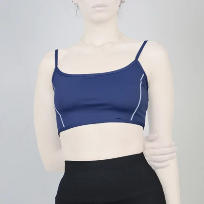 نیم‌تنه ورزشی زنانه لولولمون مدل 4H0298 آبی نفتی