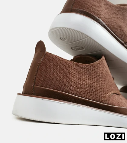 کتانی مردانه قهوه ای PULL & BEAR