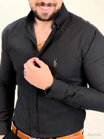 پیراهن 03029 POLO ذغالی