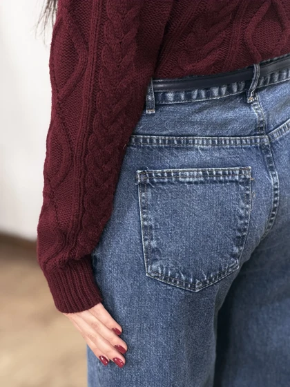 شلوار جین نیم بگ میرل