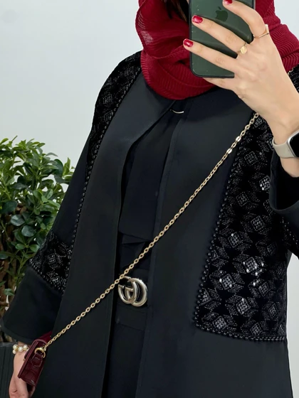 مانتو مجلسی مروارید